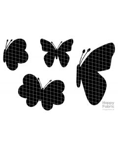Plottdatei Einfache Schmetterlinge (Silhouetten)