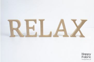 MDF Worte 'Relax'