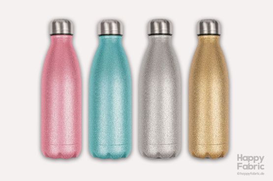 Thermoflasche mit Glittereffekt