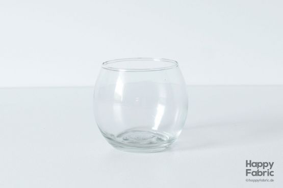 Teelichtglas in Kugelform