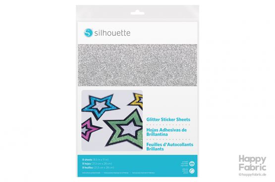 Silhouette Glitter Sticker Sheets