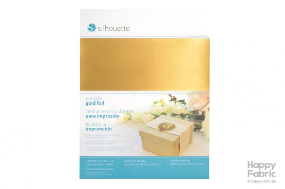 Silhouette Printable gold foil