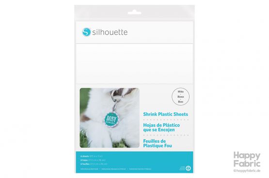 Silhouette Shrink Plastic Sheets White
